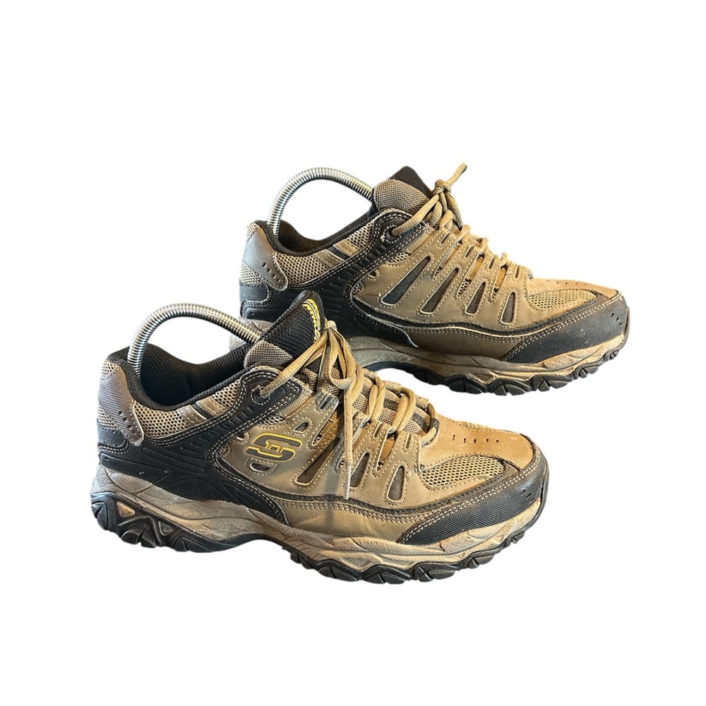 Skechers Mens Afterburn Brown Fashion Sneakers 9.5